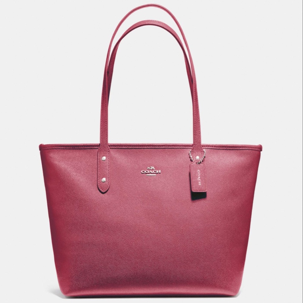 Coach City Zip Tote Rouge Pink